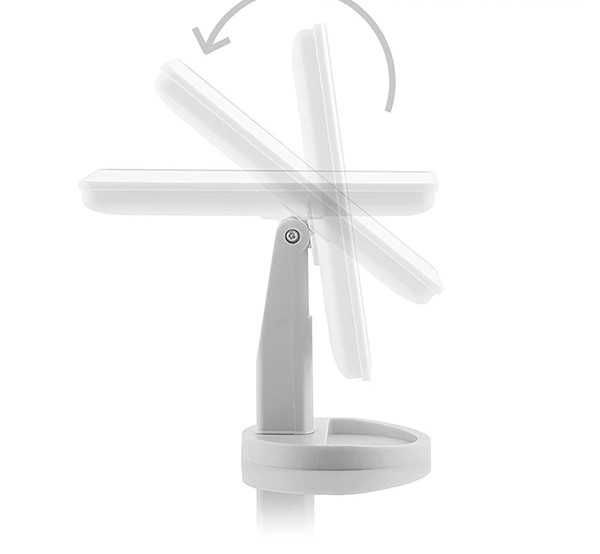 Лед козметично настолно огледало за гримиране с 16 вградени светлини