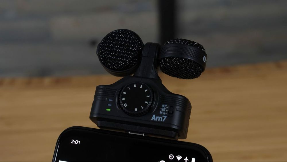 Microfon stereo ZOOM Am7 dedicat Android (vlogging, podcast, video)