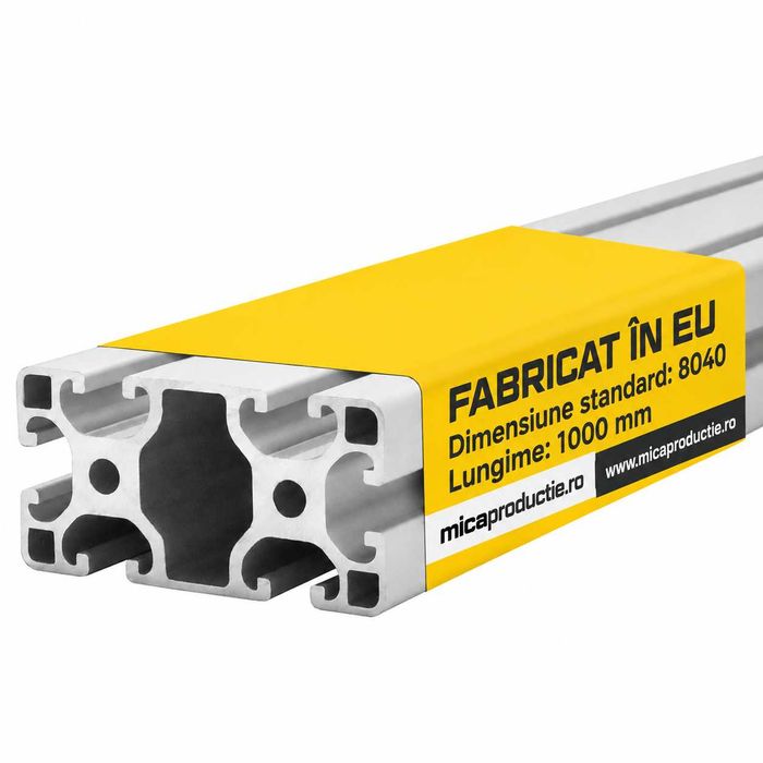 PROFILE ALUMINIU INDUSTRIALE — Toate dimensiunile standard - CNC, utilaje speciale, structuri robotica, automatizari industriale
