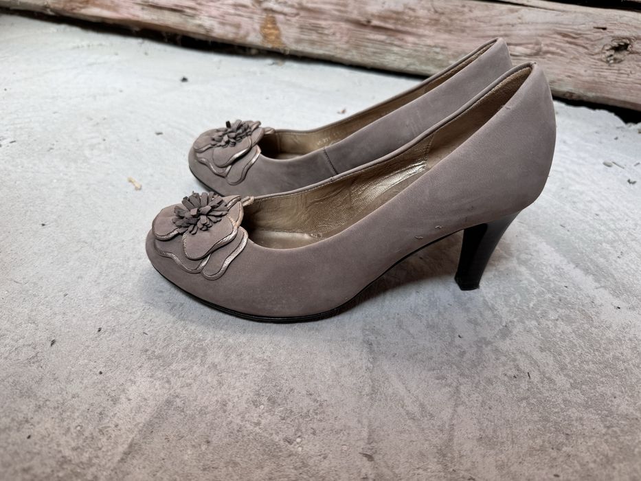 Pantofi toc gabor piele