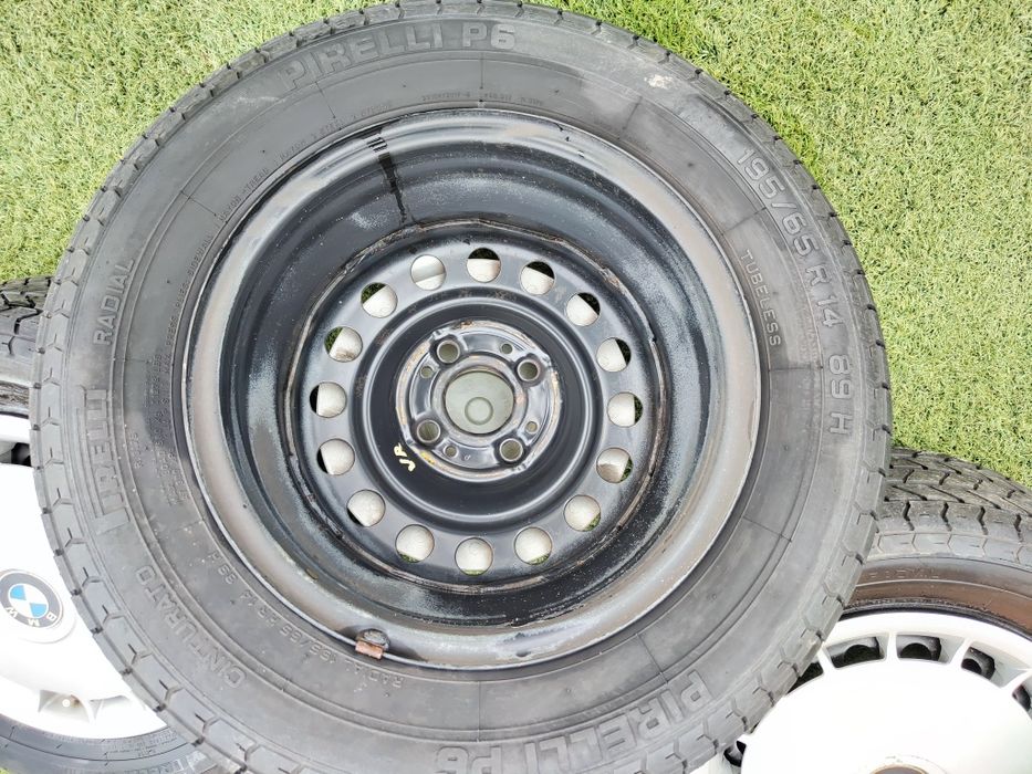 14 4x100 Bmw E30 Метални джанти с тасове БМВ е39