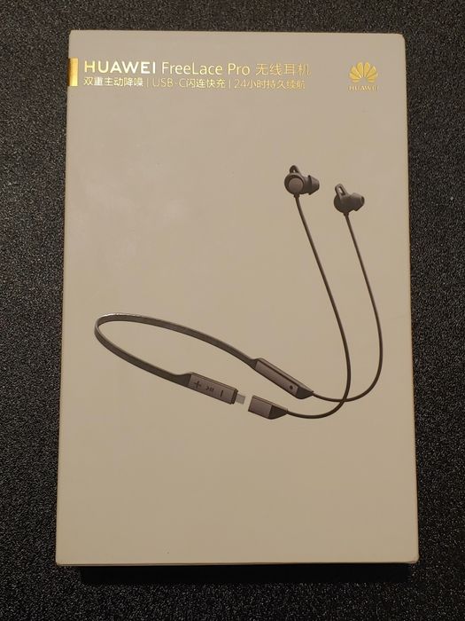 Bluetooth слушалки Huawei Freelace Pro (ANC, нови, неотваряни)