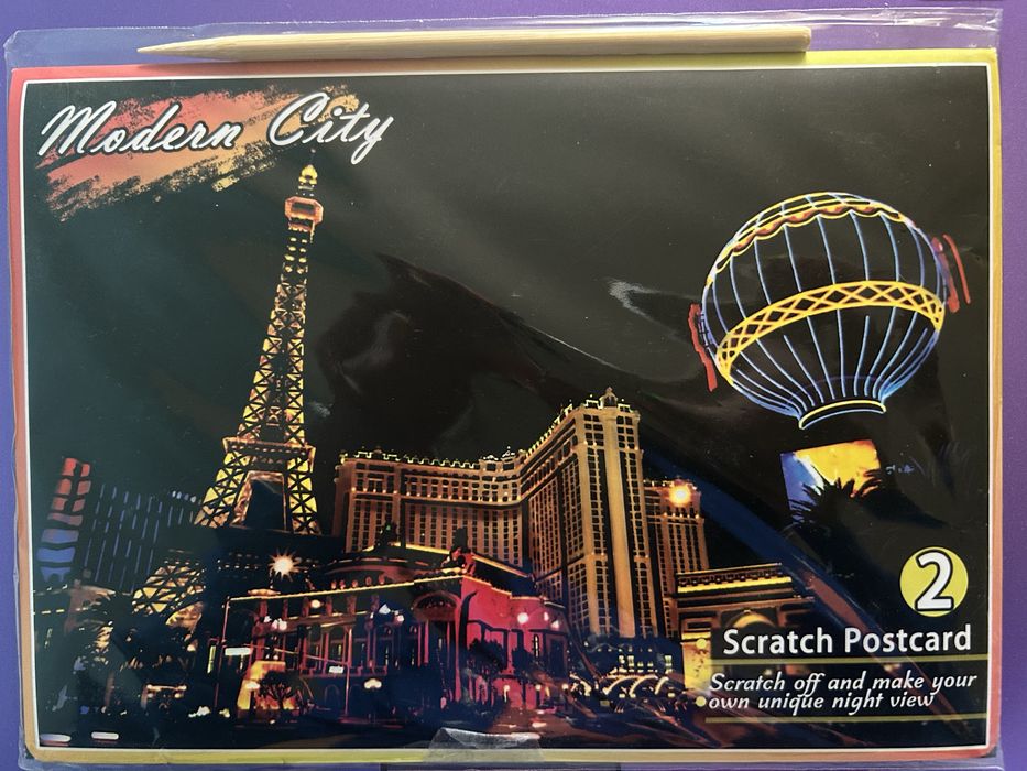 Скреч карта тип оцветяванка