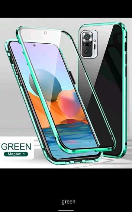 Xiaomi Redmi 10 Note 10 Pro Note 10 10S 4G 5G /Двоен 360 магнитен кейс