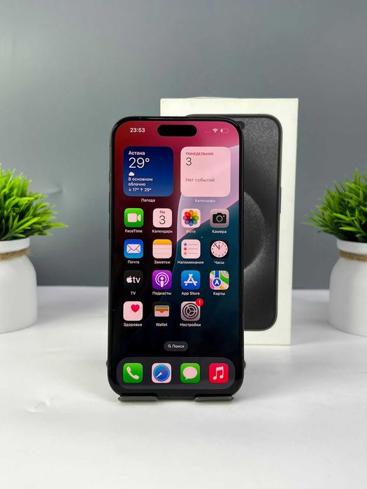 Apple iPhone 15 Pro 256 GB, черный 7004а9860