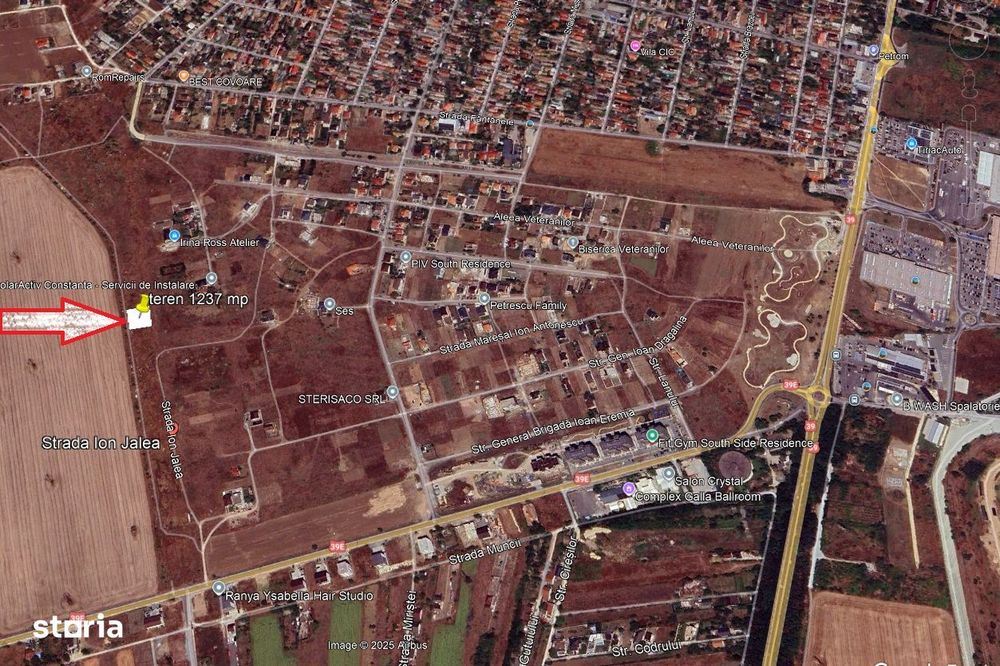 teren intravilan 620 mp sau 1.237 mp – Constanța, zona Veterani