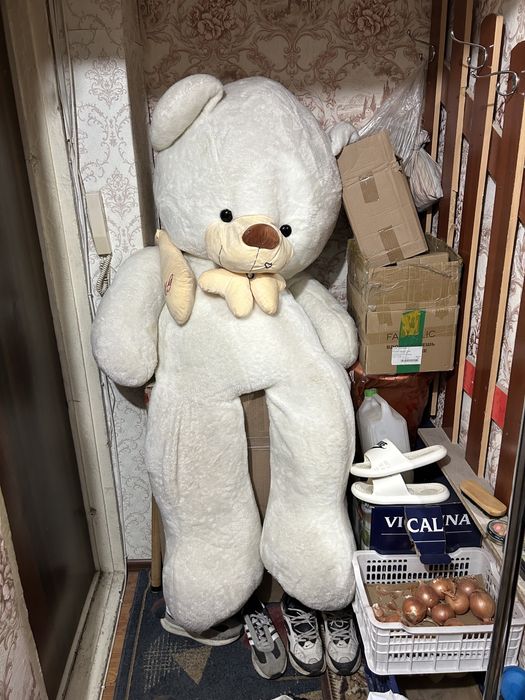Мишка белая 160см