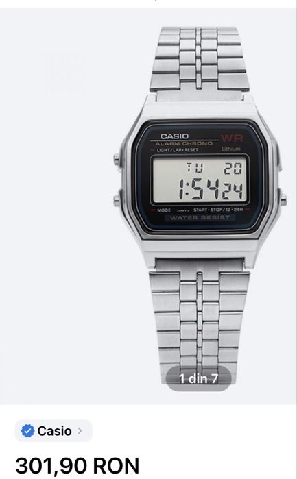 Ceas casio Argintiu