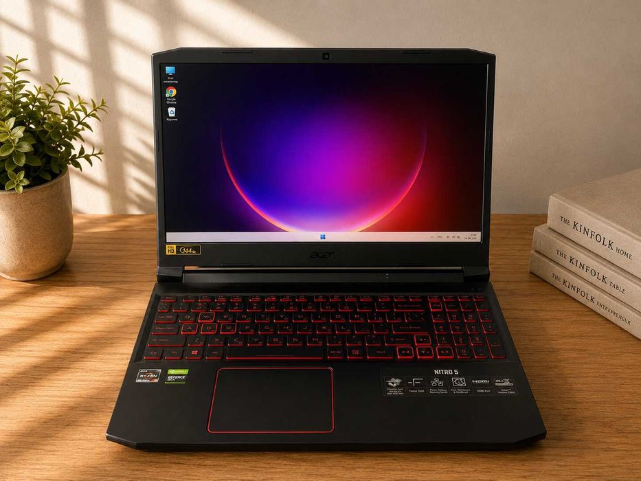 Игровой ноутбук Acer Nitro 5 — Ryzen 5 / 8GB / 512GB SSD / GTX 1650 Ti