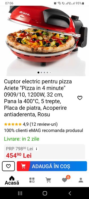 Cuptor pizza Ariete+Robot de bucătărie Tefal Bake Essential