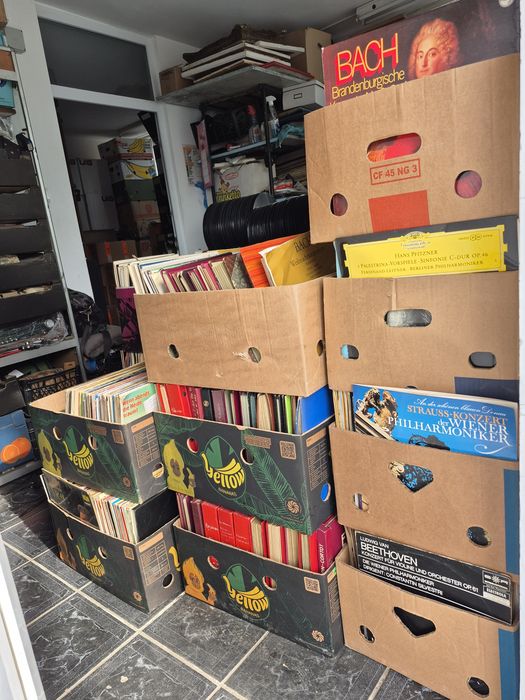 Vand Lot 500lp Discuri Vinil colectie  muzica clasica mixtă straina pentru pick Up