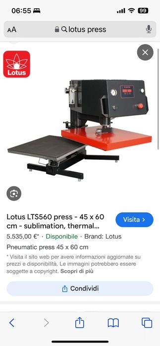 Vând presa Sisar / Lotus