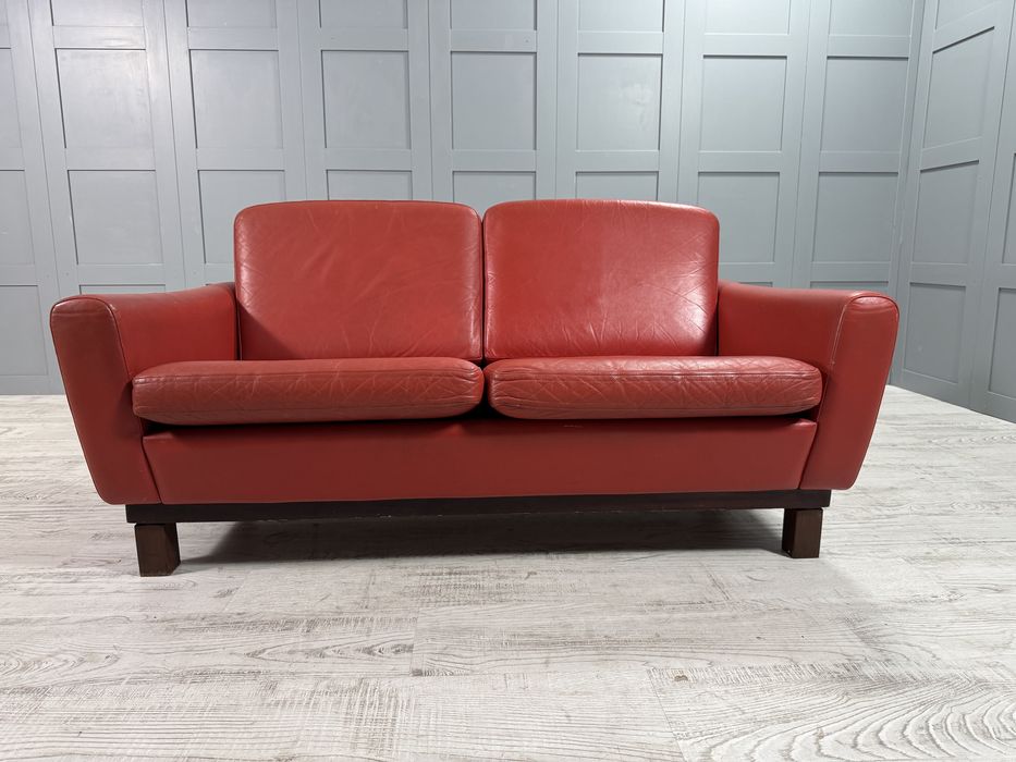 Датски диван 2-ка естествена кожа Д1079