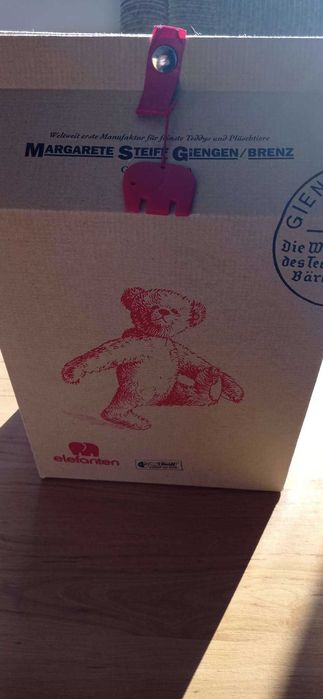 Steiff червен слон, лимитирано рядко издание за колекция