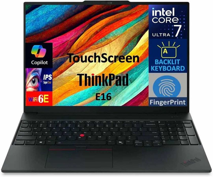 Ноутбук Lenovo THINKPAD E16 GEN2 CORE ULTRA 7-155H 16GB/512 16" black