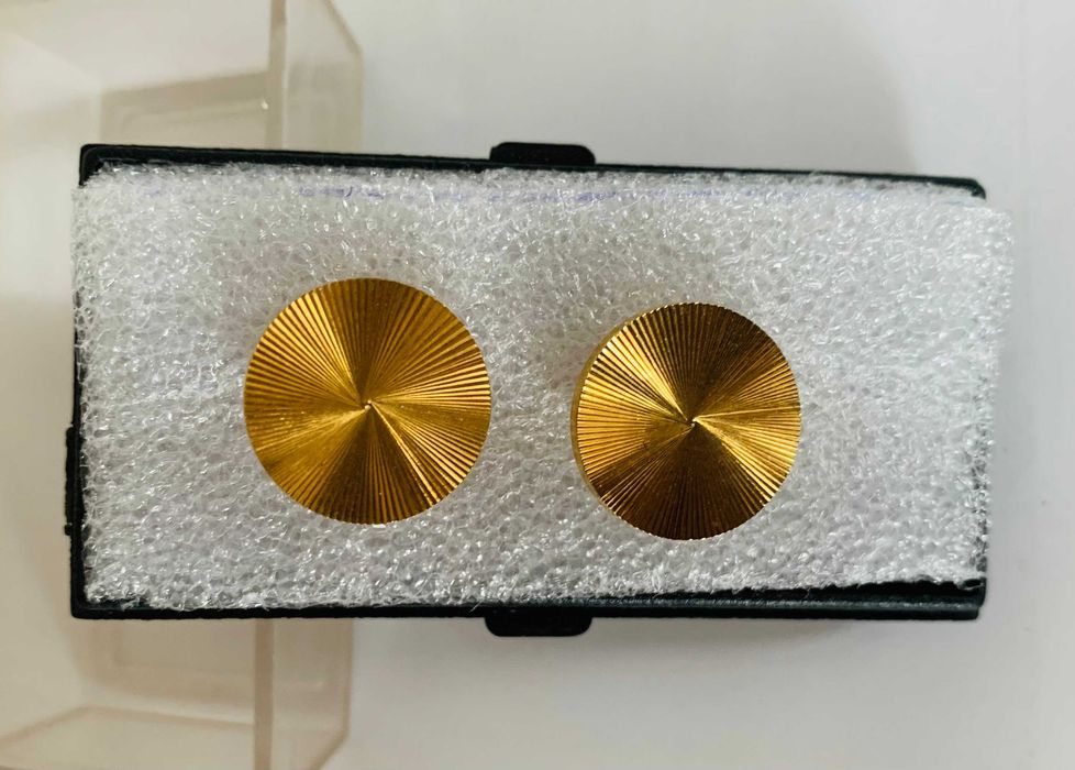 Комплект Gold Plated - Ръкавели с Игла-позлатени и втори ръкавели