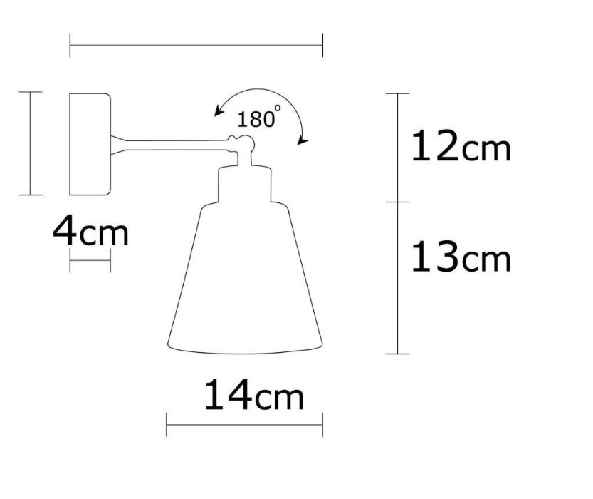 Аплик за стена Osiris тюркоаз НОВ