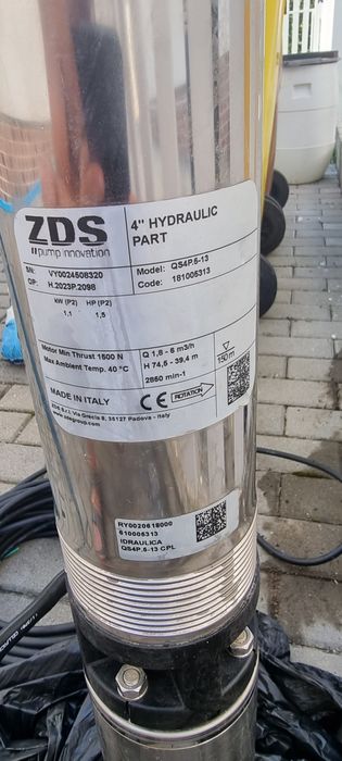 Vand pompa puturi forate NOUA ZDS Profesionala