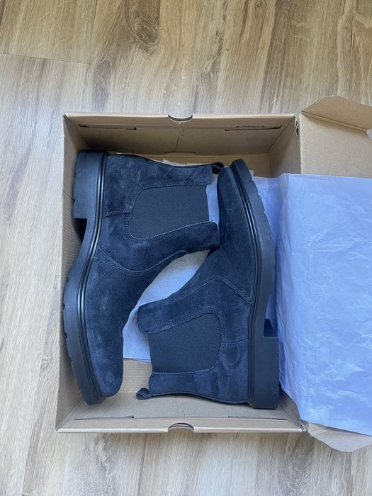 Мъжки боти естествен велур