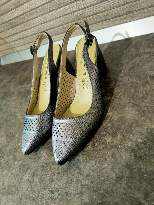 Pantofi piele naturala