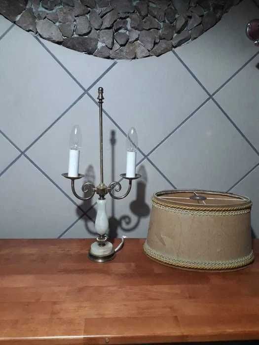 Veioza din bronz si onix