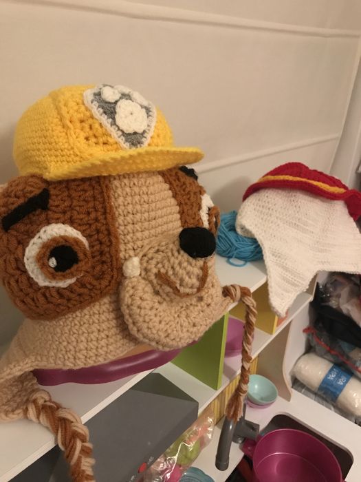 плетена шапка “Пес патрул”/ Paw Patrol/ Хелоуин