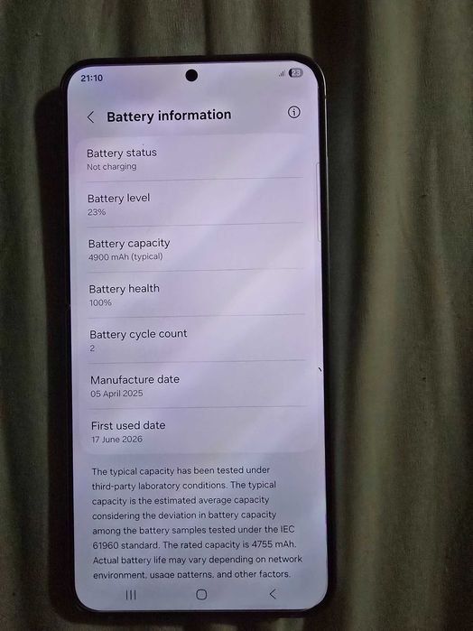 Samsung S25+ 256gb icy blue perfect