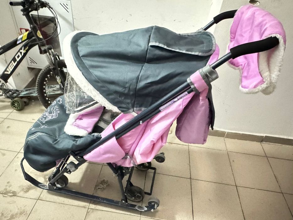 Коляска санки состояние отличное