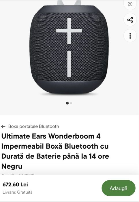 ultimate WonderBoom 4 boxa portabila