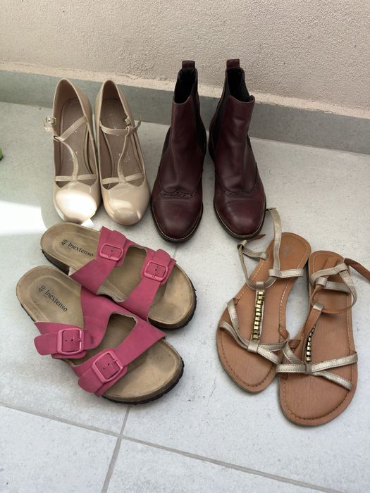 Lot papuci piele-  dama