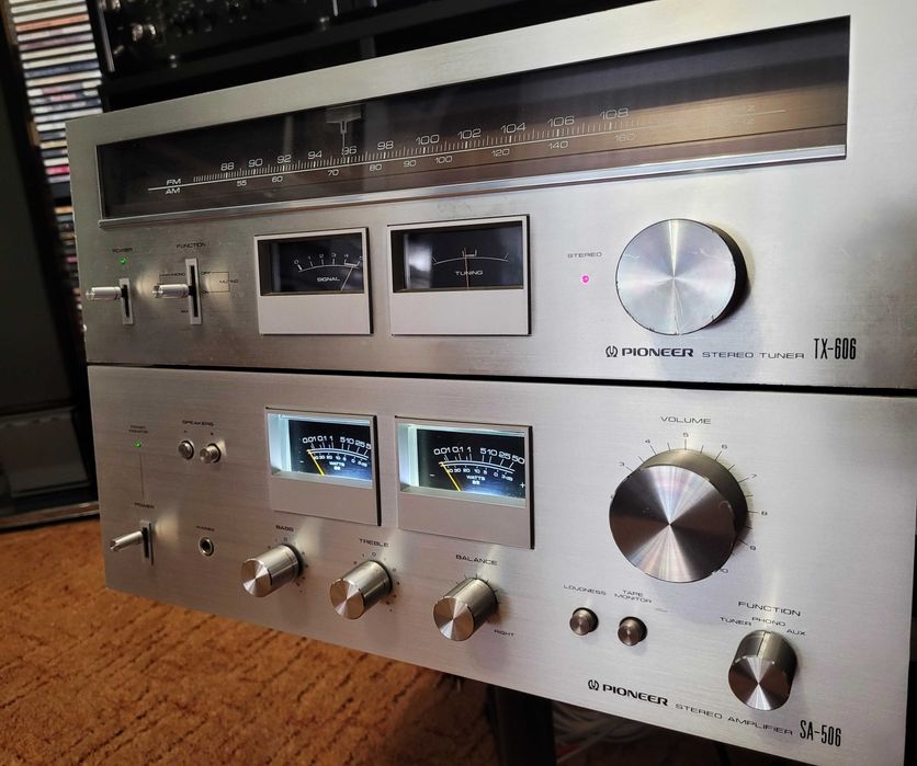 PIONEER SA-506 + PIONEER TX-606 set Hi-Fi vintage *1978