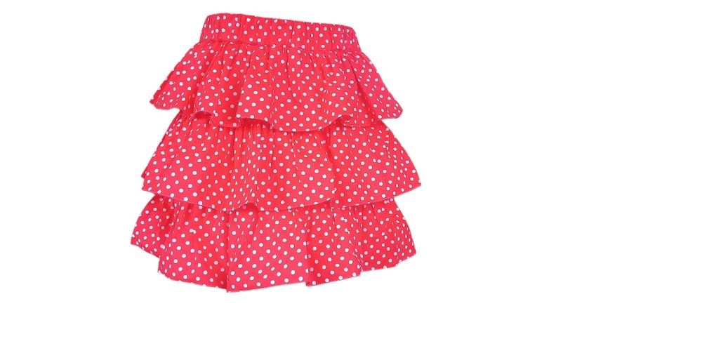 Fustă mini cu 3 volane