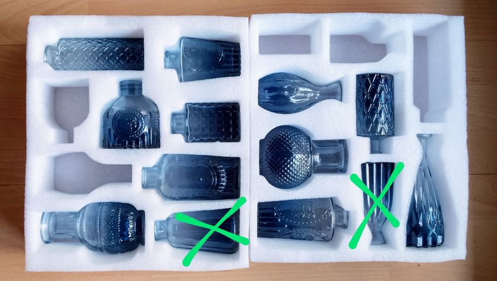 Стъклени вазички