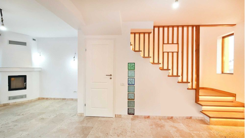 Casa noua gata de mutare cu semineu, pompa de caldura, incalzire prin pardoseala, 150mp utili, cartier Green City la 10km de Bucuresti,