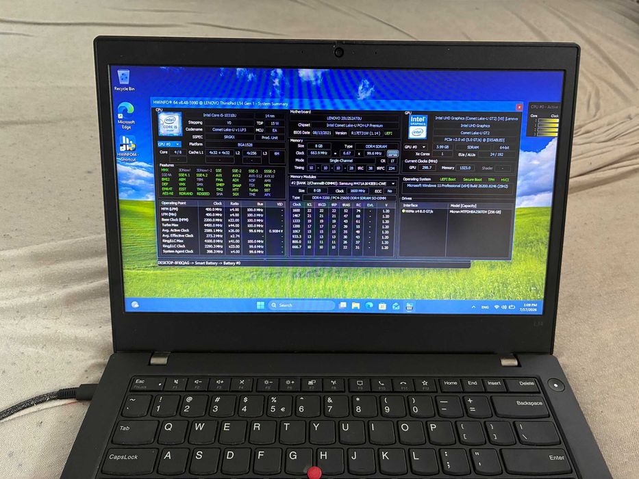 Lenovo L14 - I5 10310U, 8 GB, 256 GB SSD