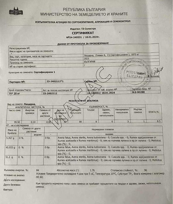 Люцерна, семена люцерна, люцерново семе