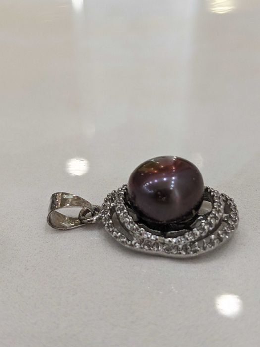 Кулон жемчуг позолота Шри Ланка