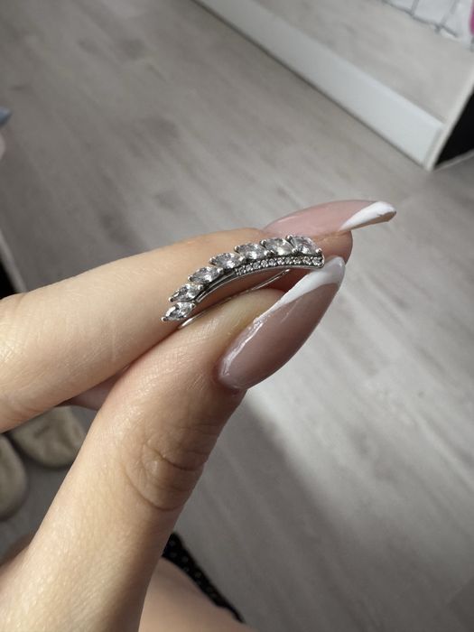 Моносерьга серебро 925 с фианитами