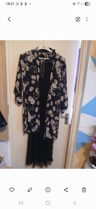 Costume de plaja caftan cu flori mar m rochita neagra de plaja m