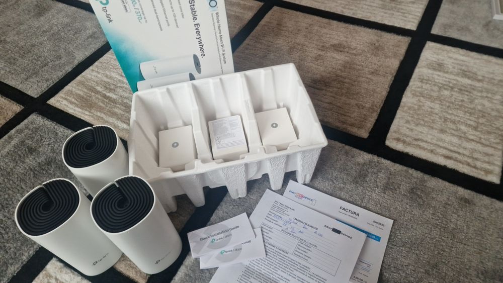 Sistem Wi-Fi Mesh TP-Link Deco – set 3 unități  + 1