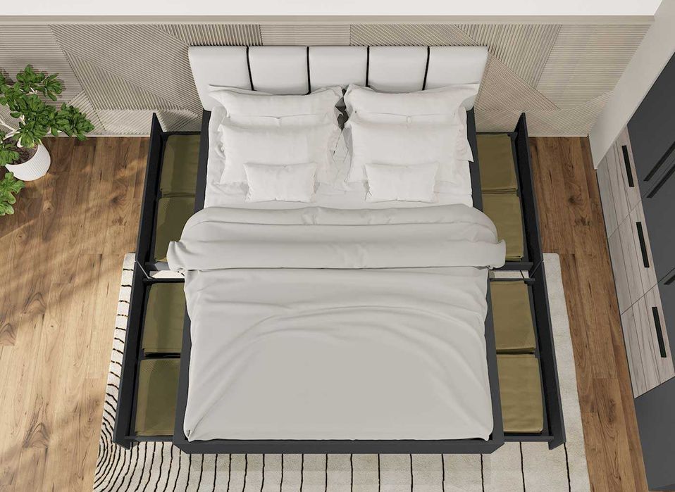 Set Dormitor Gri Noce C11 - Transport Gratuit in 4-10 zile