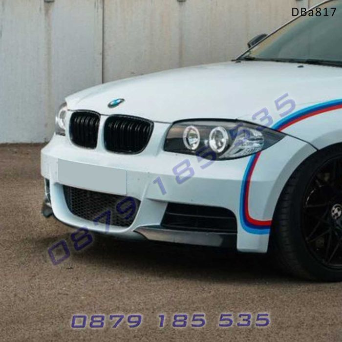 Тунинг лип спойлери предна броня BMW 1 E82 E88 08-13 бмв е82 lip черен