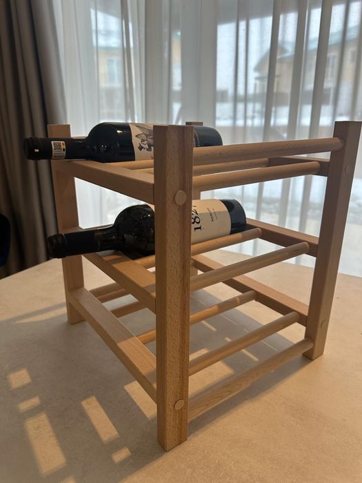 Suport vin lemn 9 sticle NOU