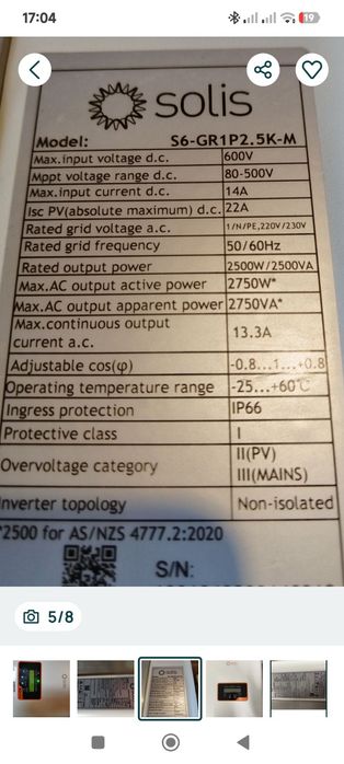 Invertor solar solis monofazic ongrid
