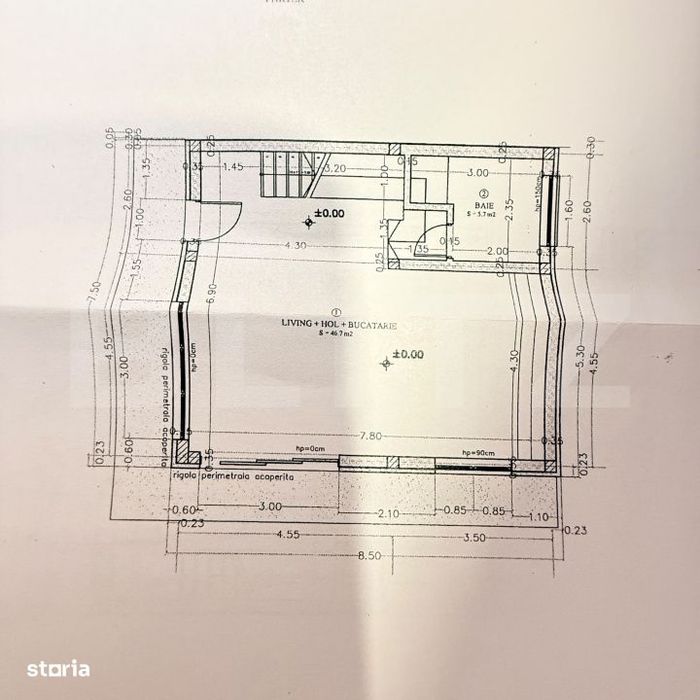 Duplex de vanzare, 103 mp, teren 285 mp, zona Gilau