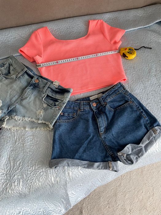 Set blugi, rochița, fusta scurtă , top. Zara, Berska, H&M