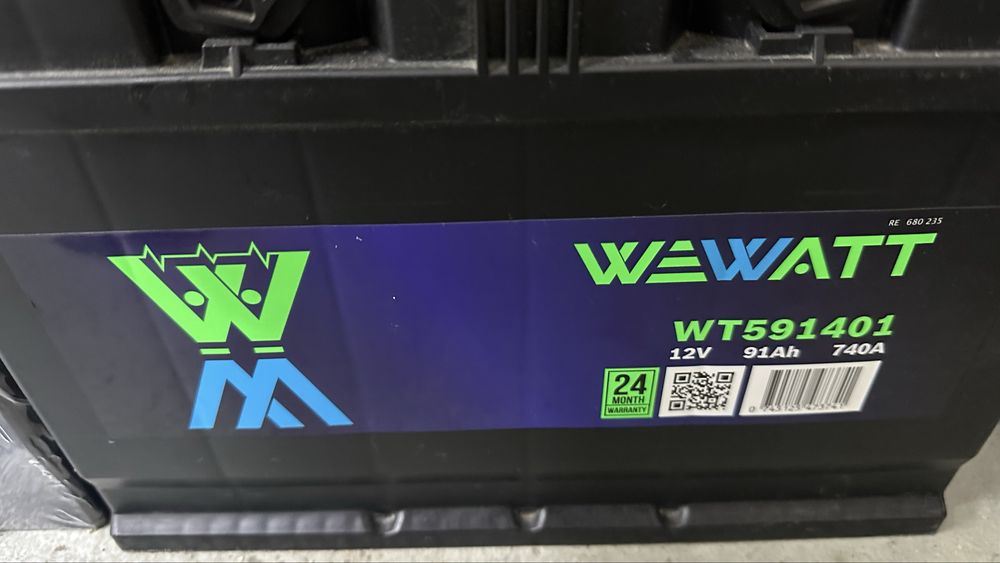 Аккумулятор Wewatt 91ah прямая полярность