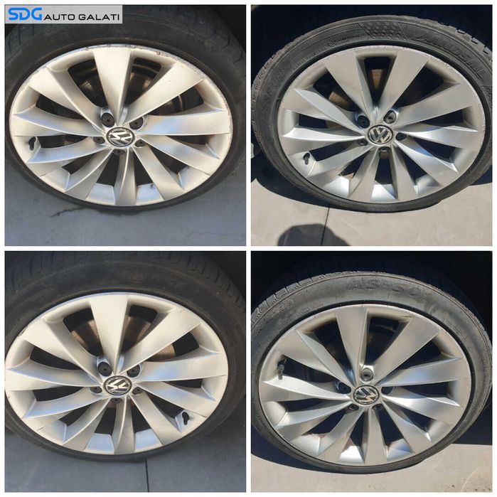 Set 4 Jante Roti Aliaj INTERLAGOS 225 235 40 18 R18 5x112 Audi A4 B6 2001 - 2005 Cod 3C8601025D [C3883]