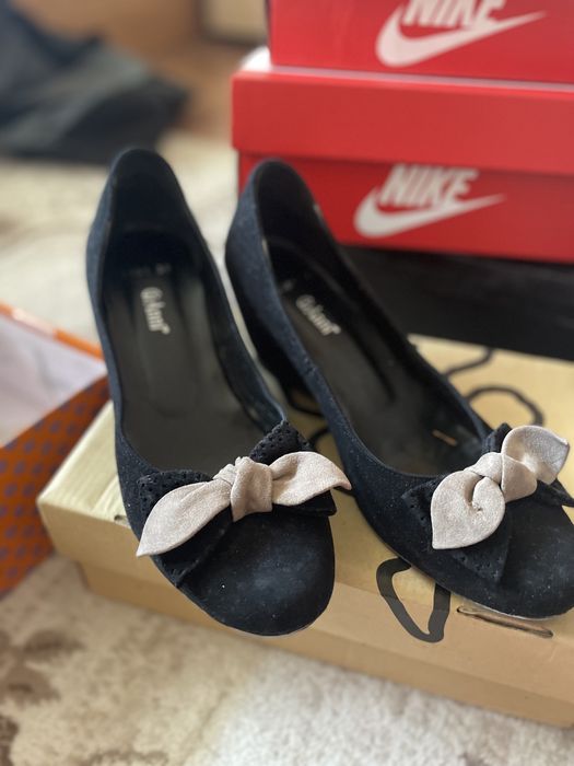 Мокасини естествен велур