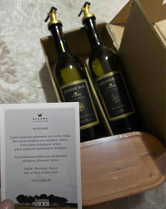 Красивые, стильные бутылки для масла.